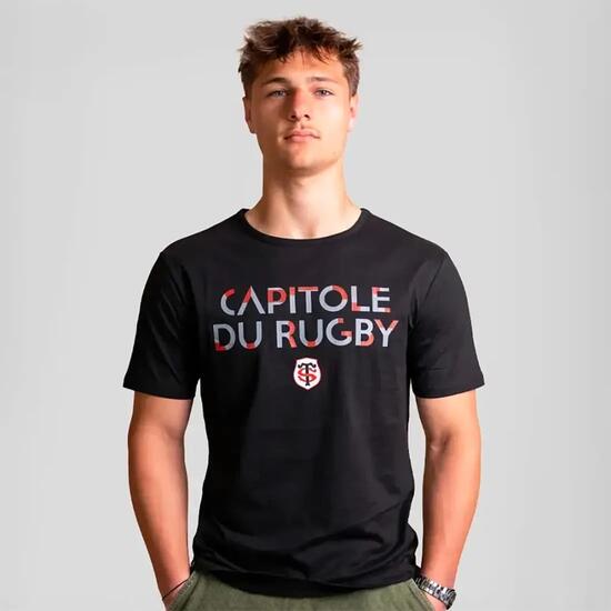 T-shirt Stade Toulousain Capitole du rugby Noir