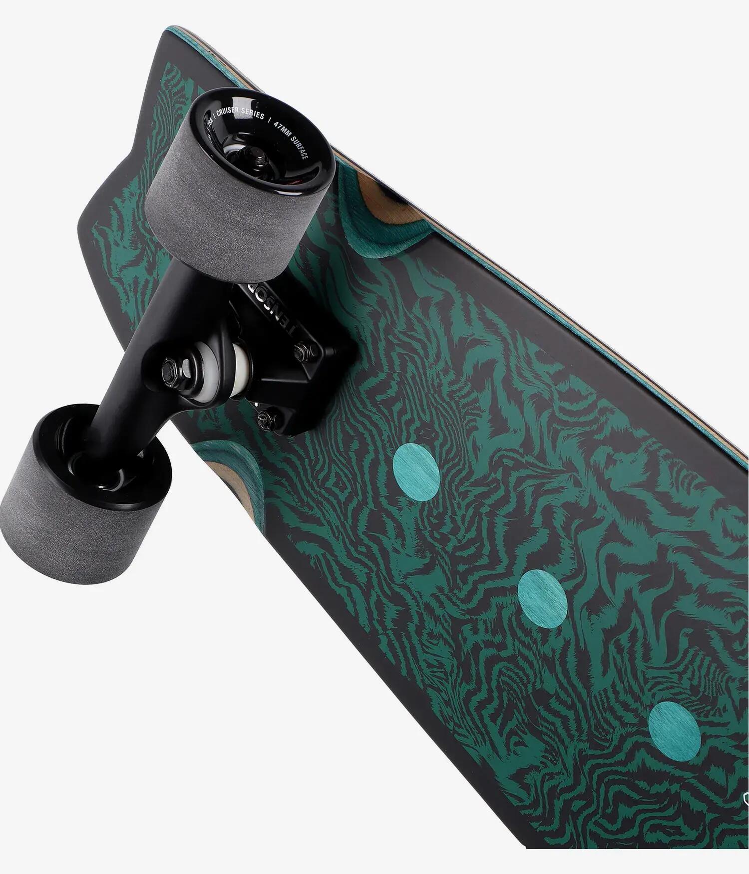 Cruiser - Skate - Resin-7 pintail - 33" - 9,5 in - multi-colour 3/4