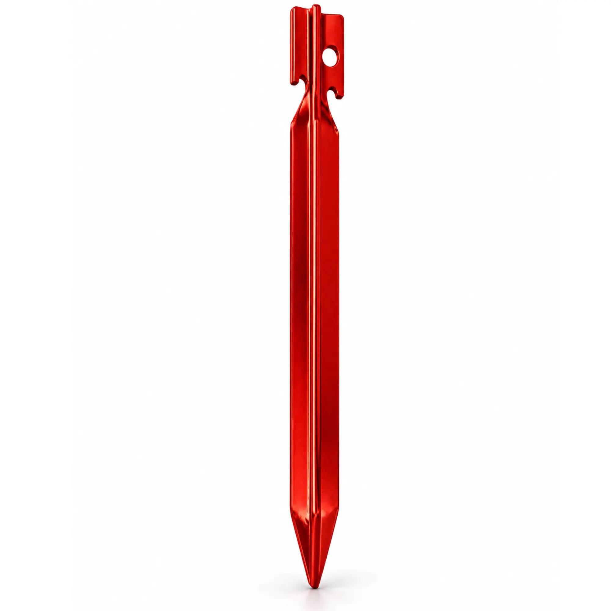 Alu Heringe Rot 5 Pack 22 cm 20 Gram Erdnagel Zeltpflöcke 4/5