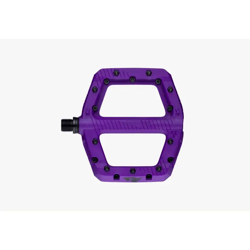 Pedale Race Face Chester Pedal 24 (2025), 115 x 110 mm, material compozit, mov