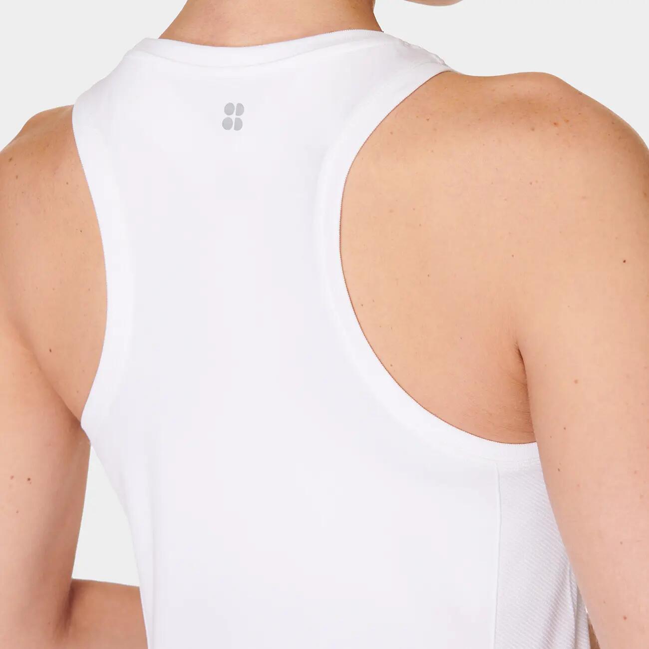 Sweaty Betty Athlete Seamless Workout Tank Top T-shirt WIT XL 5/7