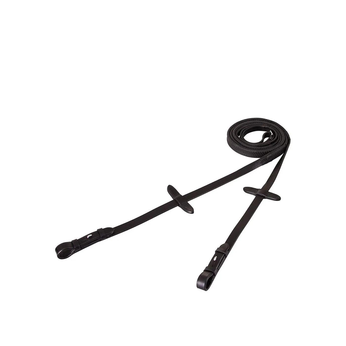 Gumowe lejce dla koni z okrągłą, ślepą pętlą BR Equitation Eventa Pro Grip 11/11
