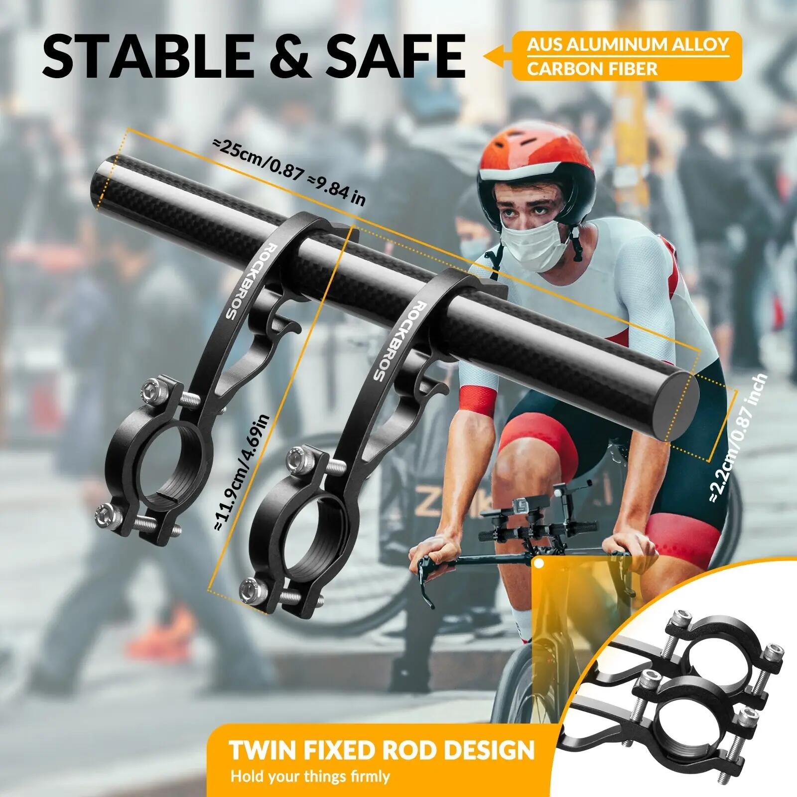 ROCKBROS Extension de guidon en aluminium 4/6