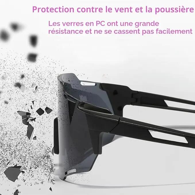 Lunettes de cyclisme, lunettes de soleil pour hommes et femmes, protection UV400 5/6