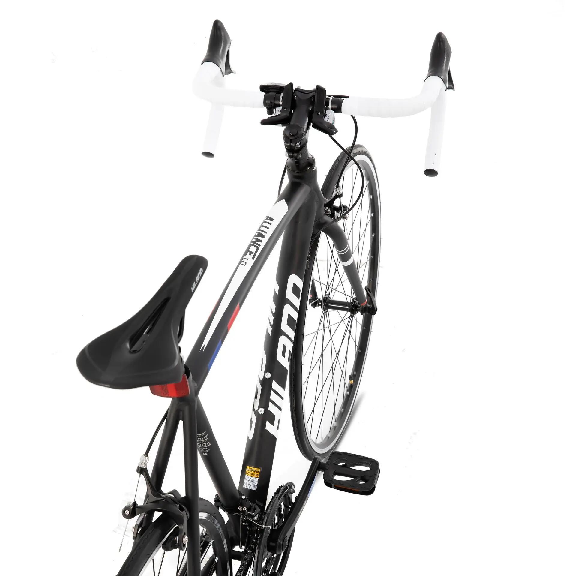 Mujer Hombre Bicicleta de Carretera 700C 14 Velocidades Cuadro Aluminio Ligero 6/7
