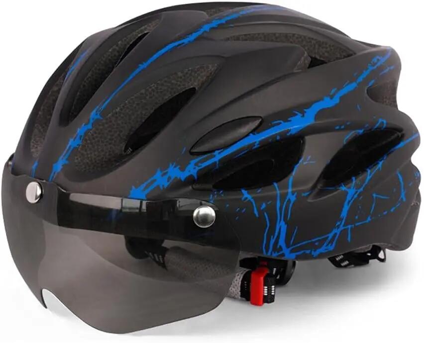 Casque de Vélo pour, Casque Trottinette Électrique Adulte avec Visière Magnétiqu 1/8