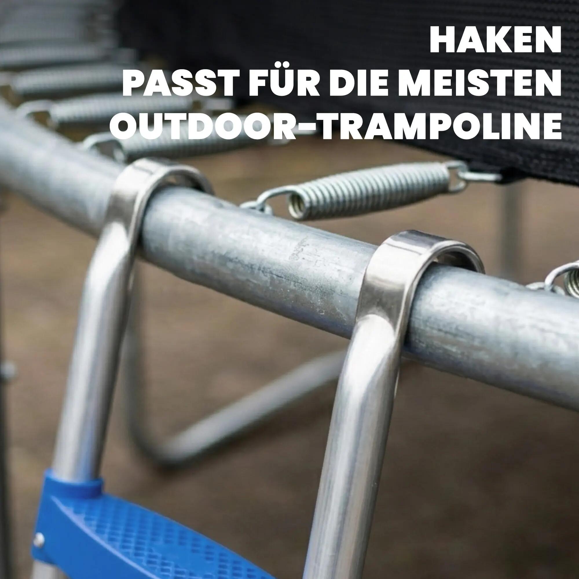 Échelle de trampoline 32/63 cm, 2 marches. Échelle d'accès pour trampoline jusqu 8/9