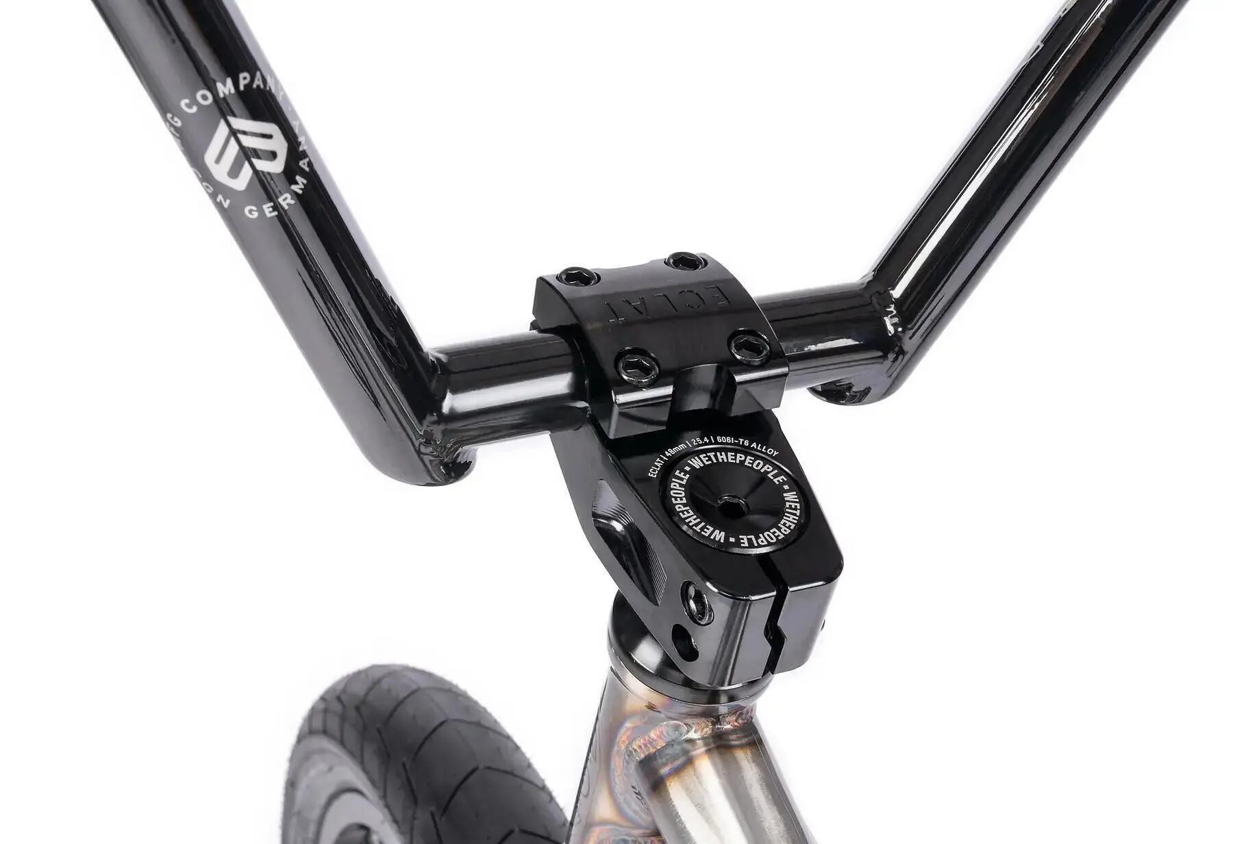 BMX - Freestyle - Unisex - Battleship Glossy Raw - Vollchromoly - silber 3/4