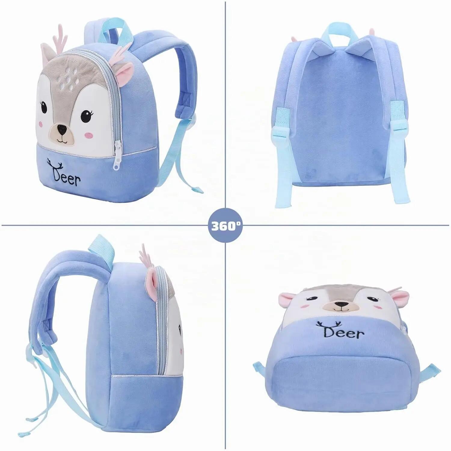 Mini-sac à dos pour enfants (maternelle) avec motifs d'animaux – Sac pour garçon 6/8