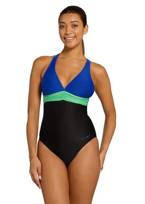 Zoggs women's elaine panel crossback swimsuit - 42