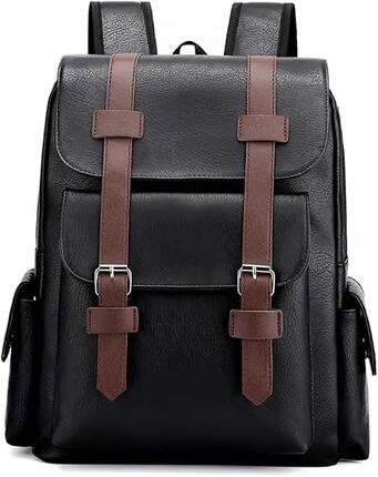 Sac à dos imperméable en PU pour ordinateur portable 15,6 pouces – Idéal pour le