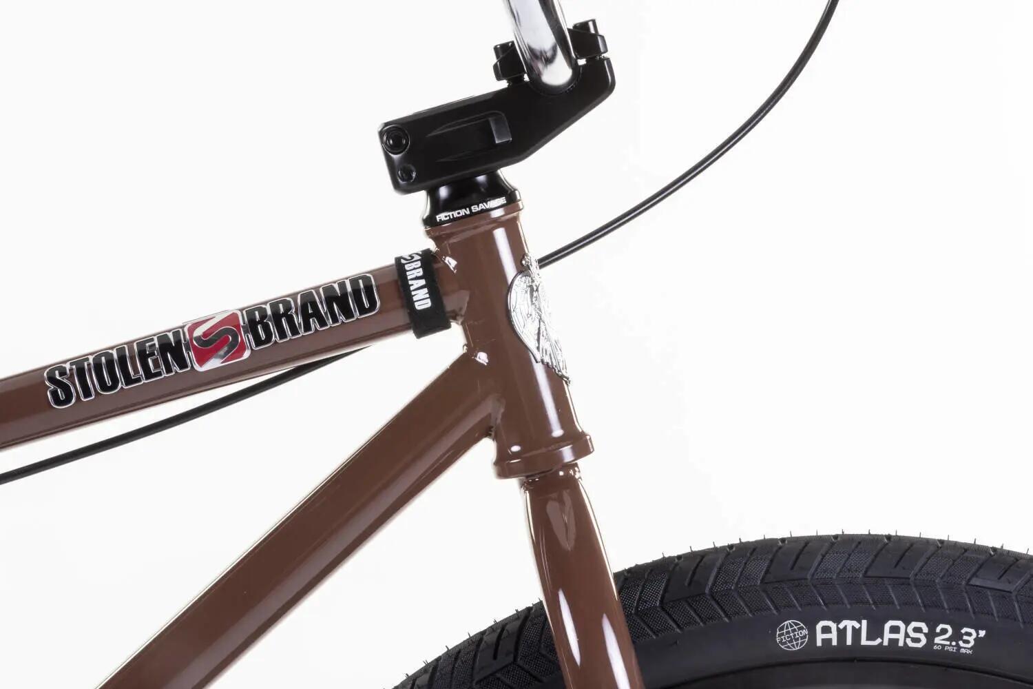 Stolen Zeke 26'' Cruiser Bike (22,3" Dunkle Schokolade/Chrom) 3/4