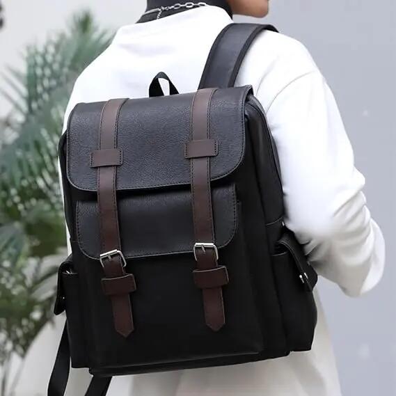Sac à dos imperméable en PU pour ordinateur portable 15,6 pouces – Idéal pour le 2/6