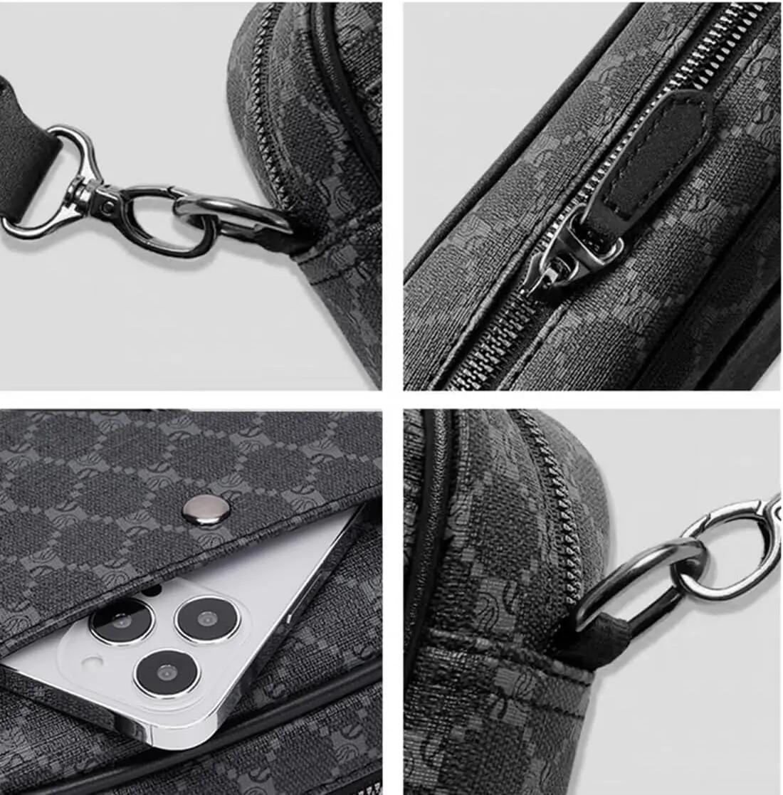 Sacs à bandoulière pour homme, sac à bandoulière multifonction, sac à bandoulièr 4/6