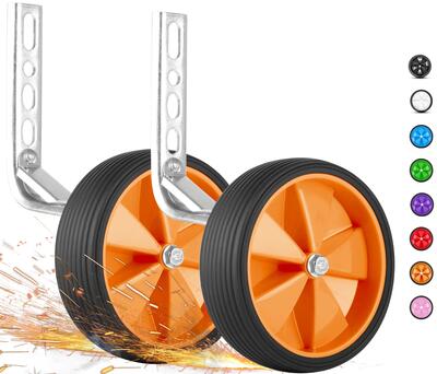 Zijwieltjes kinderfiets 12–18 inch, 135 x 40 mm, rubberen loopvlak