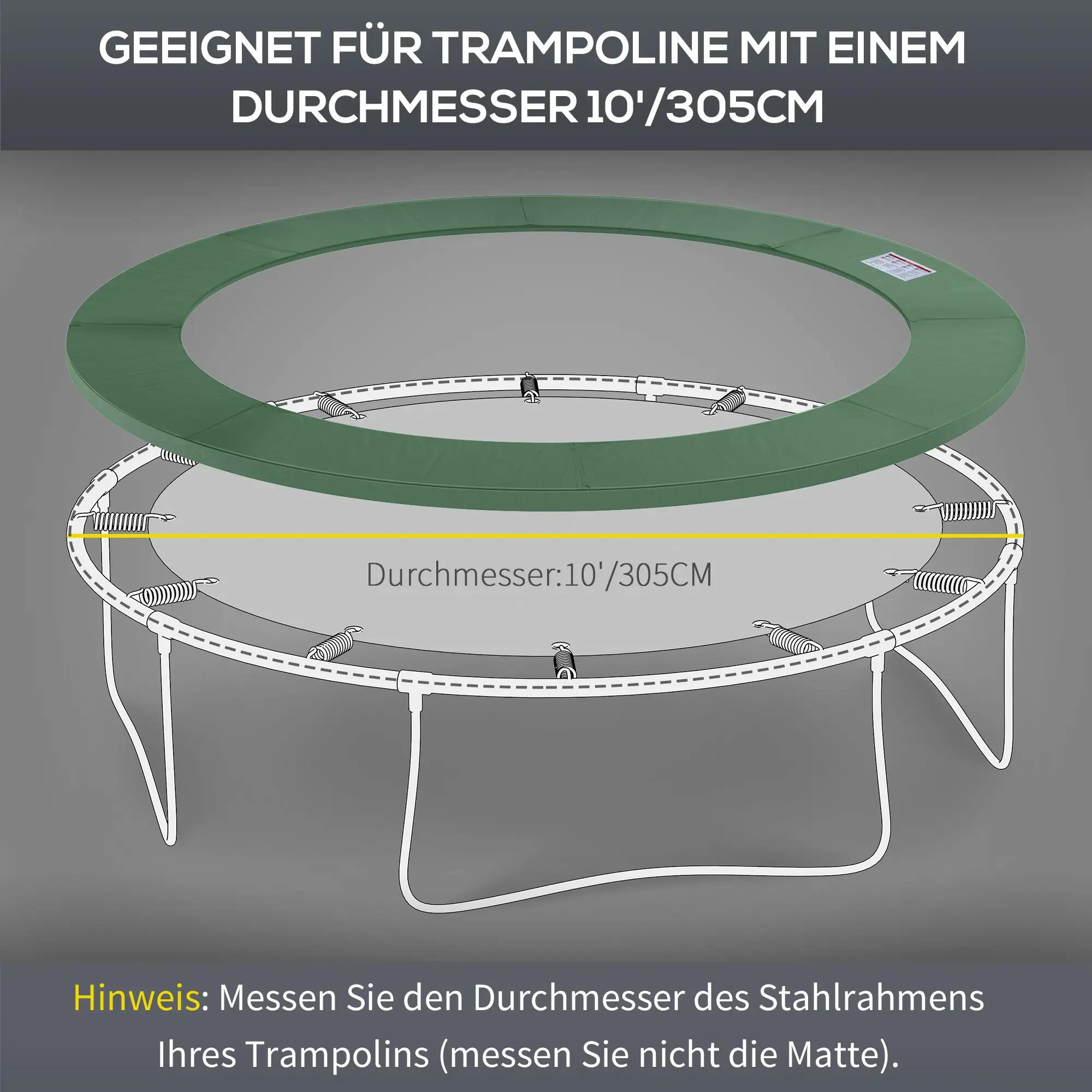 Bordure de trampoline Ø305 cm de large, résistante aux déchirures et aux UV, hyd 7/9
