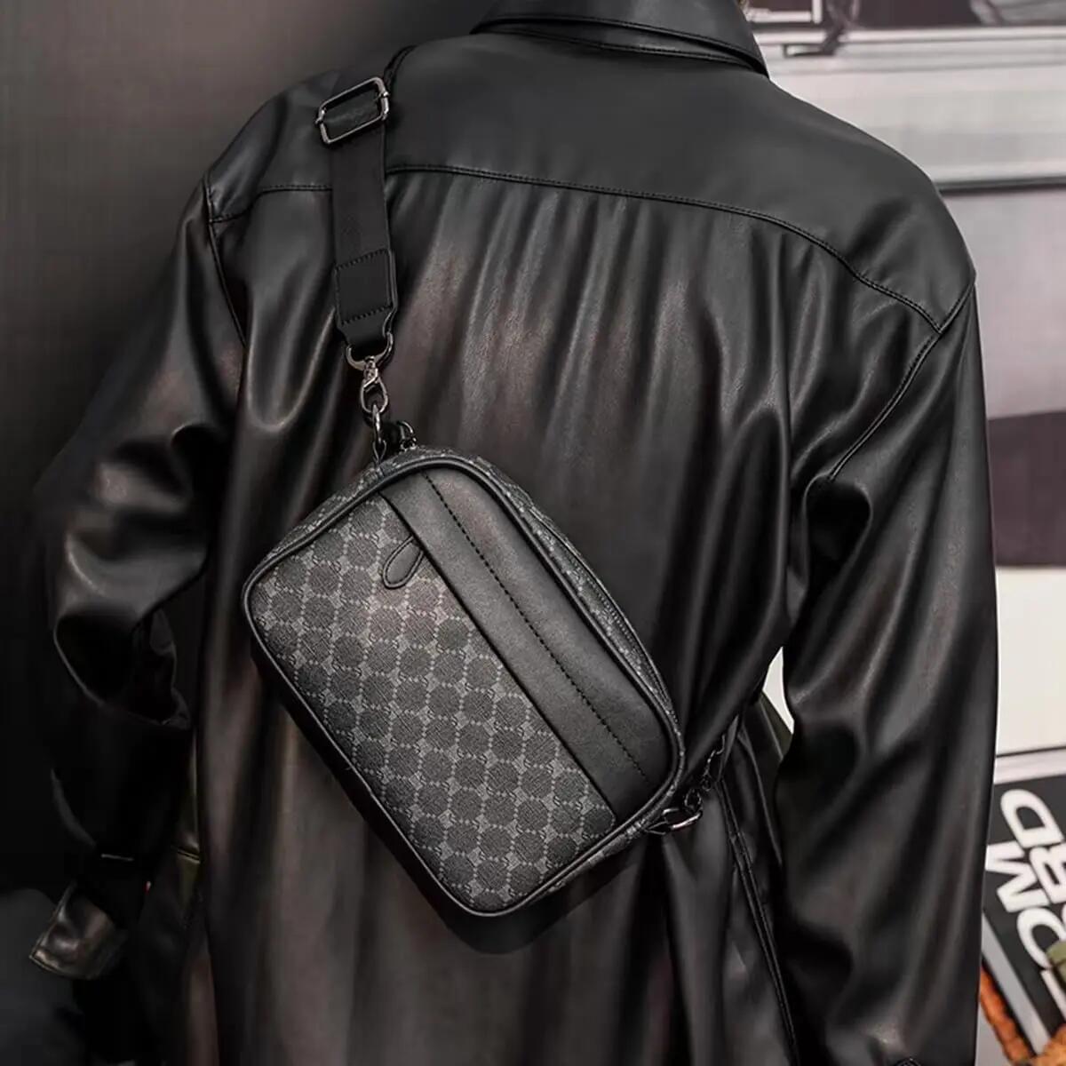 Sacs à bandoulière pour homme, sac à bandoulière multifonction, sac à bandoulièr 3/6