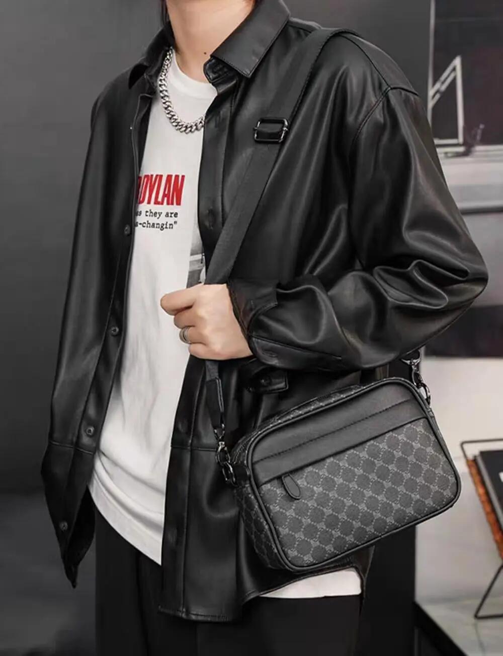 Sacs à bandoulière pour homme, sac à bandoulière multifonction, sac à bandoulièr 2/6