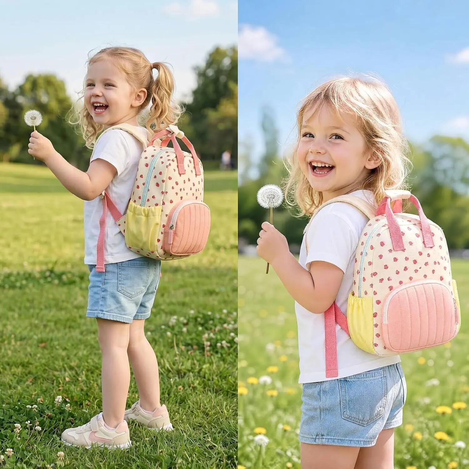 Sac à dos pour filles – Sac de voyage avec poches latérales et bretelles réglabl 2/8