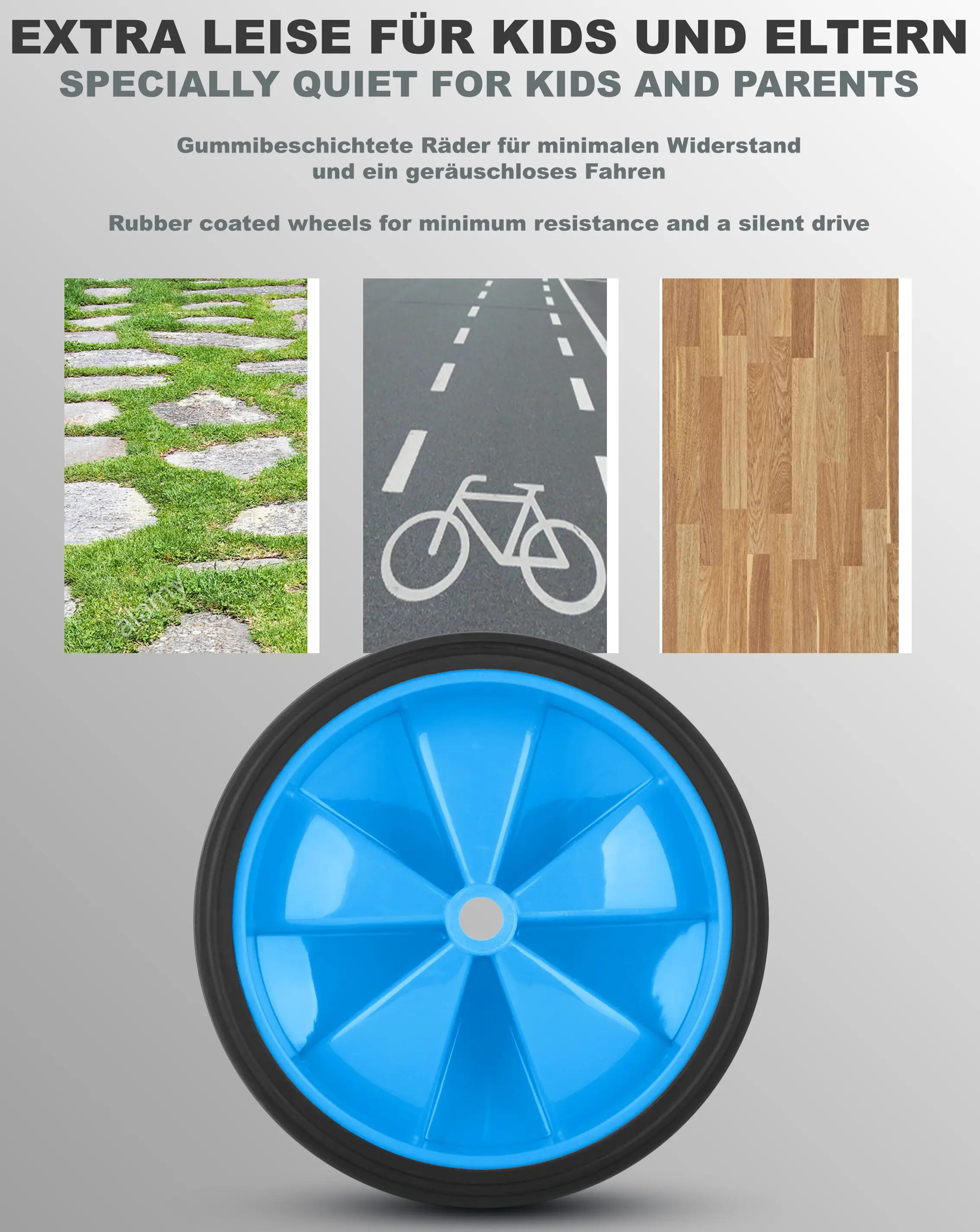 Ruedines bici infantil universales 12–18 pulgadas 135x40 mm engomados Azules 4/7