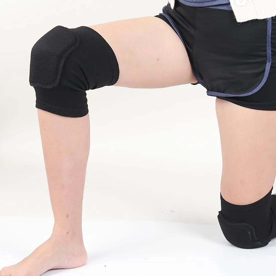 Lot de 2 genouillères de danse et de sport – Genouillères élastiques unisexes po 3/5