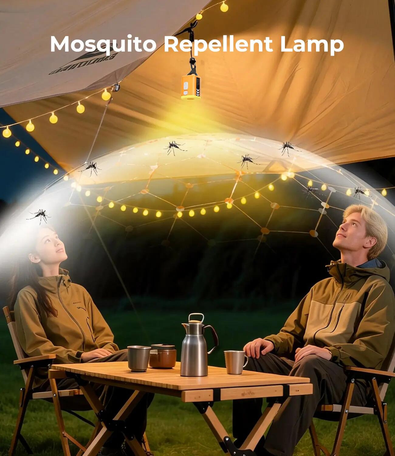 RoosCamp Air Master SL – Pompe de camping électrique avec lampe et fonction anti 3/15