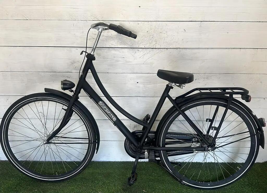 Popal moederfiets stadsfiets bike, zwart 2/2