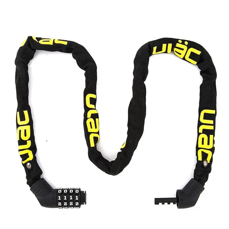 Antifurt Ulac Street Fighter cu cifru, otel calit ultra-rezistent, neagra