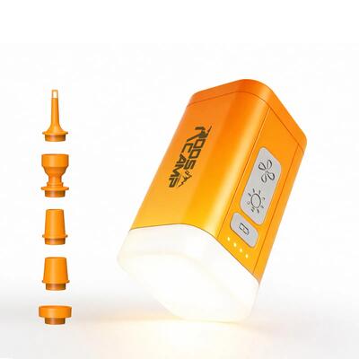 Rooscamp air master nano 2 elektrische luchtpomp 4-in-1 campingpomp oplaadbaar