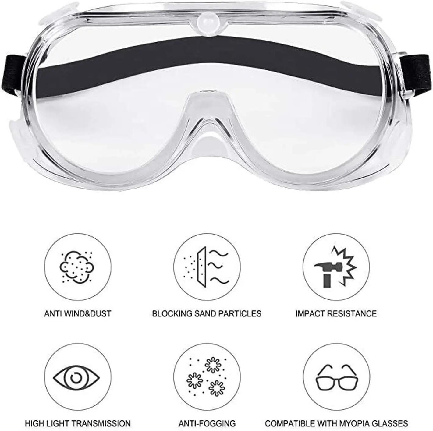 Ces lunettes de laboratoire antibuée et résistantes aux rayures (équipées 2/4