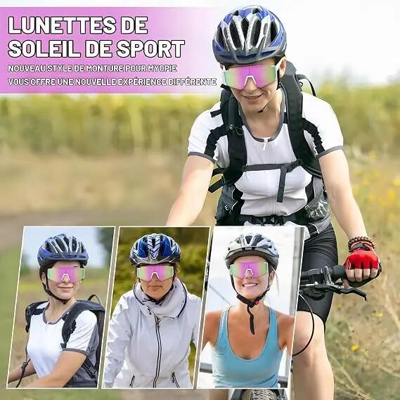 Lunettes de cyclisme polarisées UV400 et coupe-vent pour hommes et femmes – Idéa 7/7