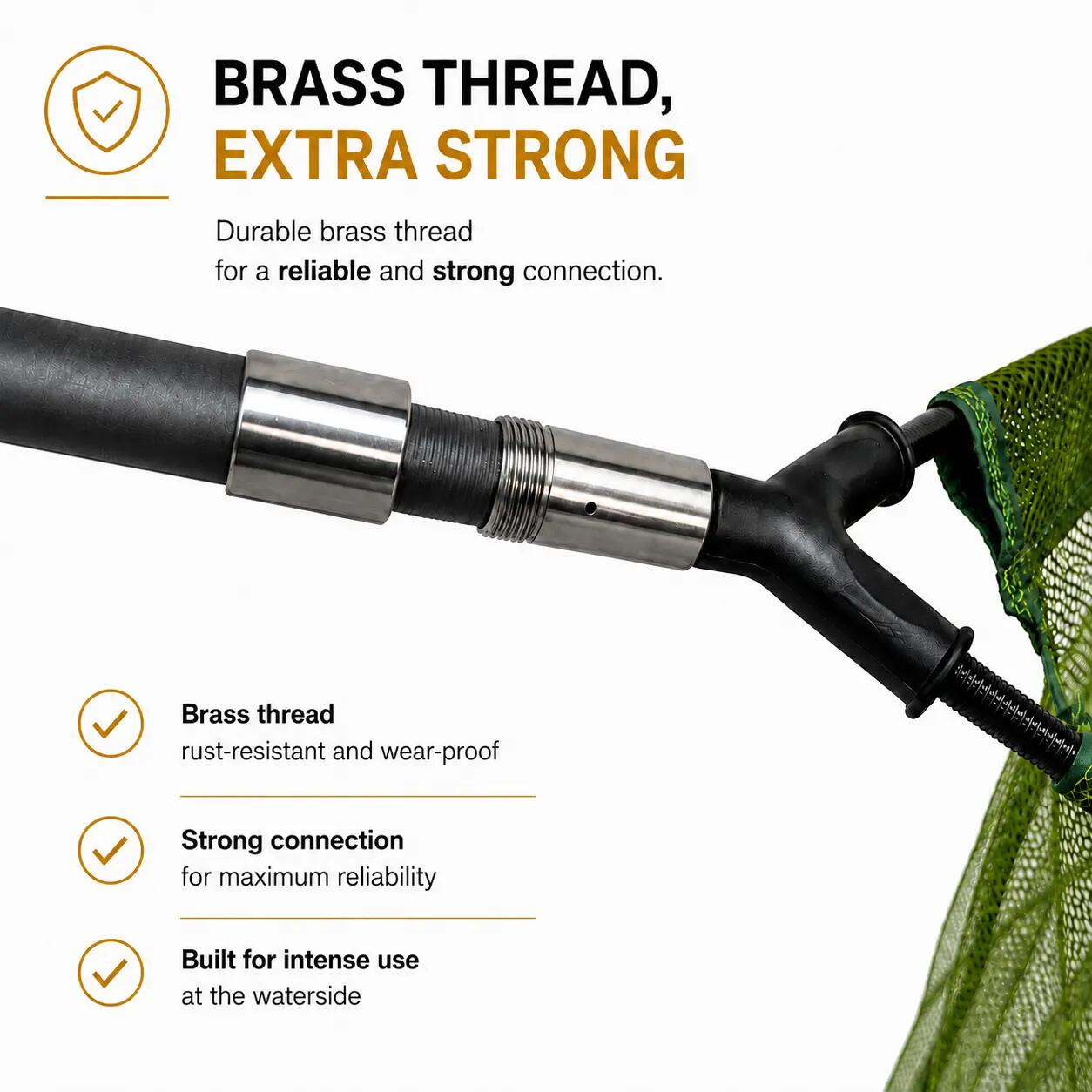Faith Carp Landing Net - Telescopische Carbonsteel 1,80 m - Draagtas 4/7