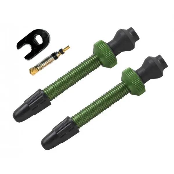Valve tubeless bicicleta Barbieri, culoare Alloy Green, lungime 45 mm