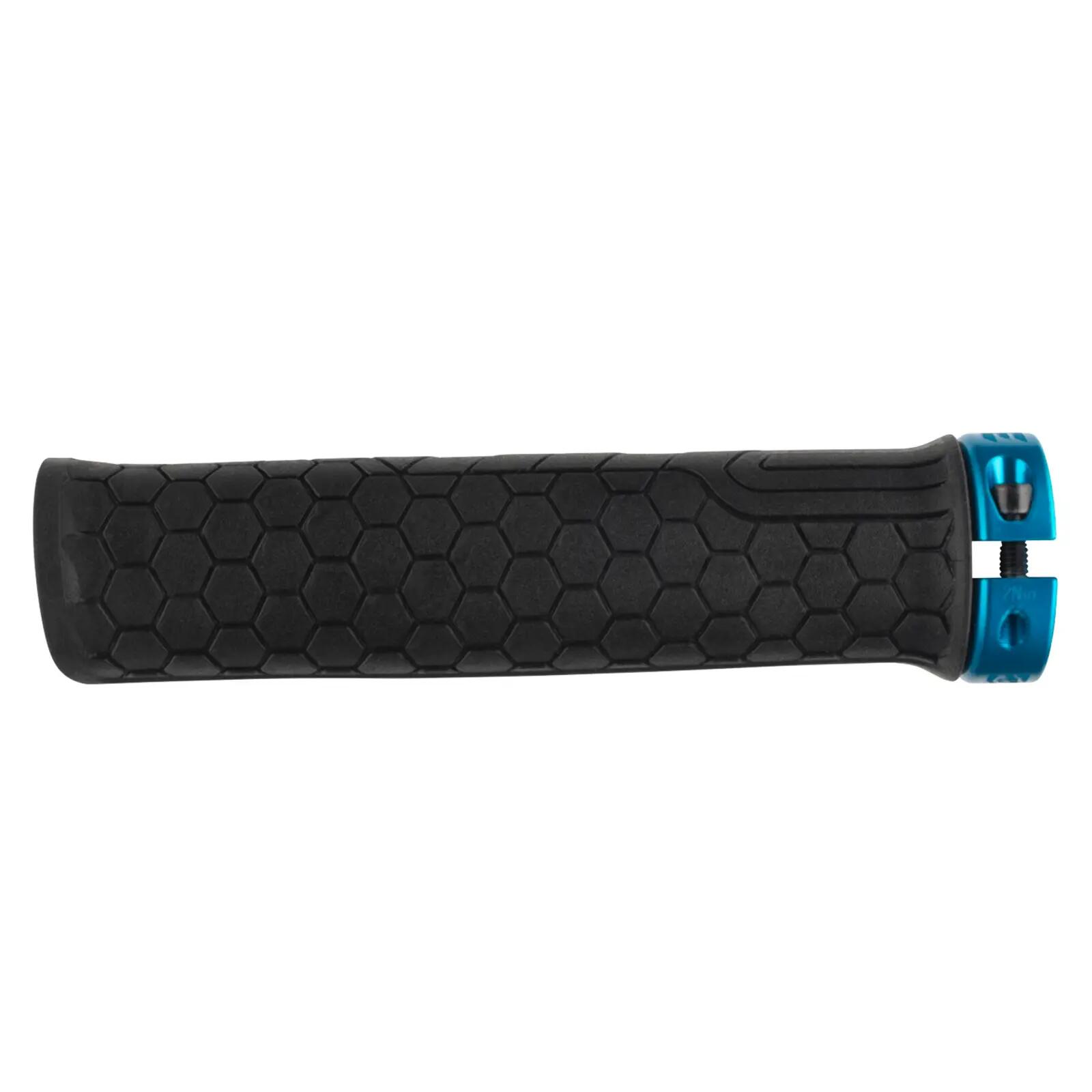 Mansoane Race Face Getta Grip, diametru 30 mm, negru si turcoaz 2/2