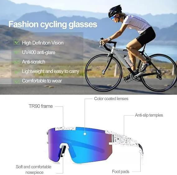 Lunettes de soleil rave pour hommes et femmes 4/5