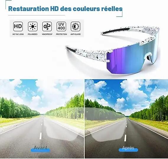 Lunettes de soleil rave pour hommes et femmes 3/5