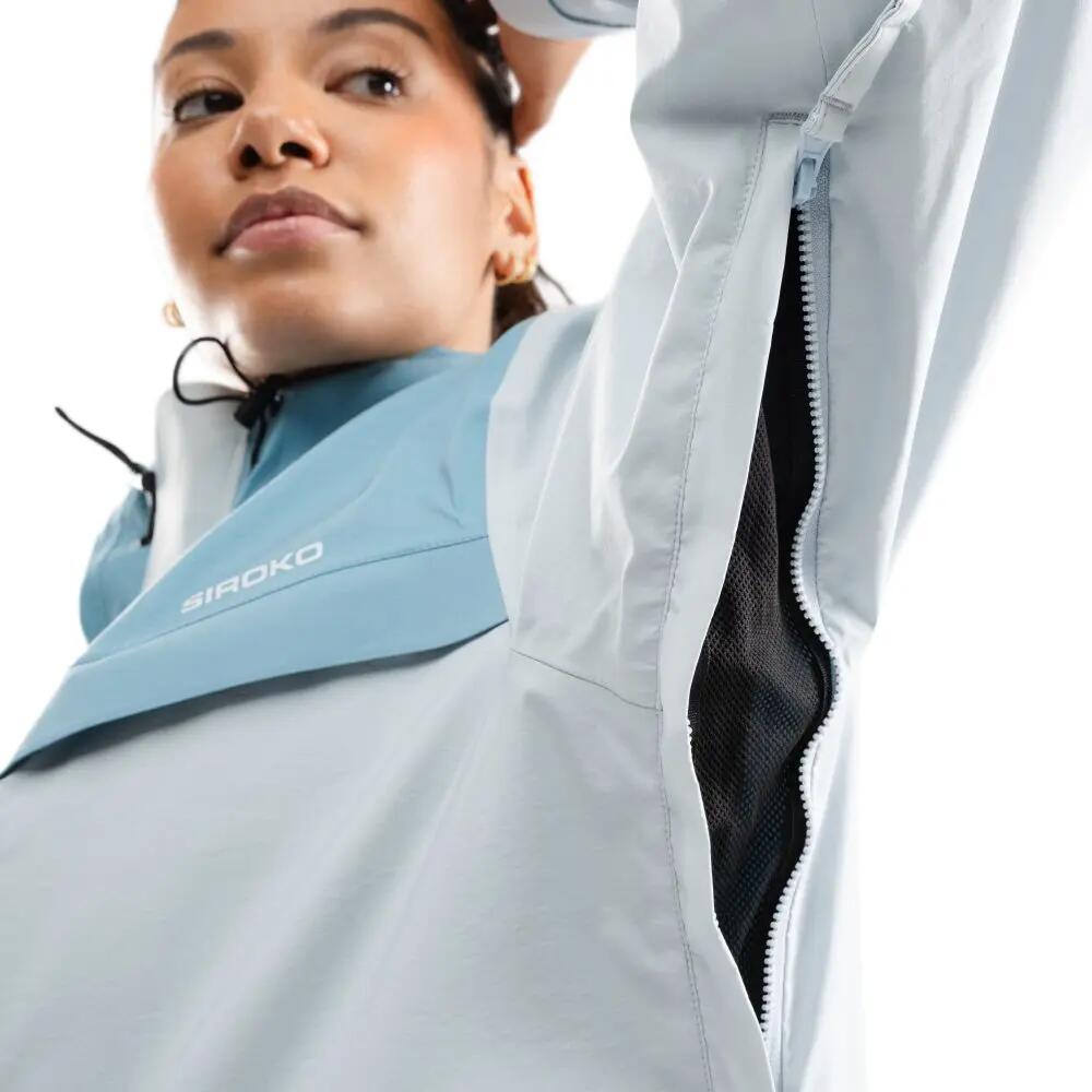 Casaco de snowboard oversized para mulher W8-W Yuki Light Blue Azul 6/8