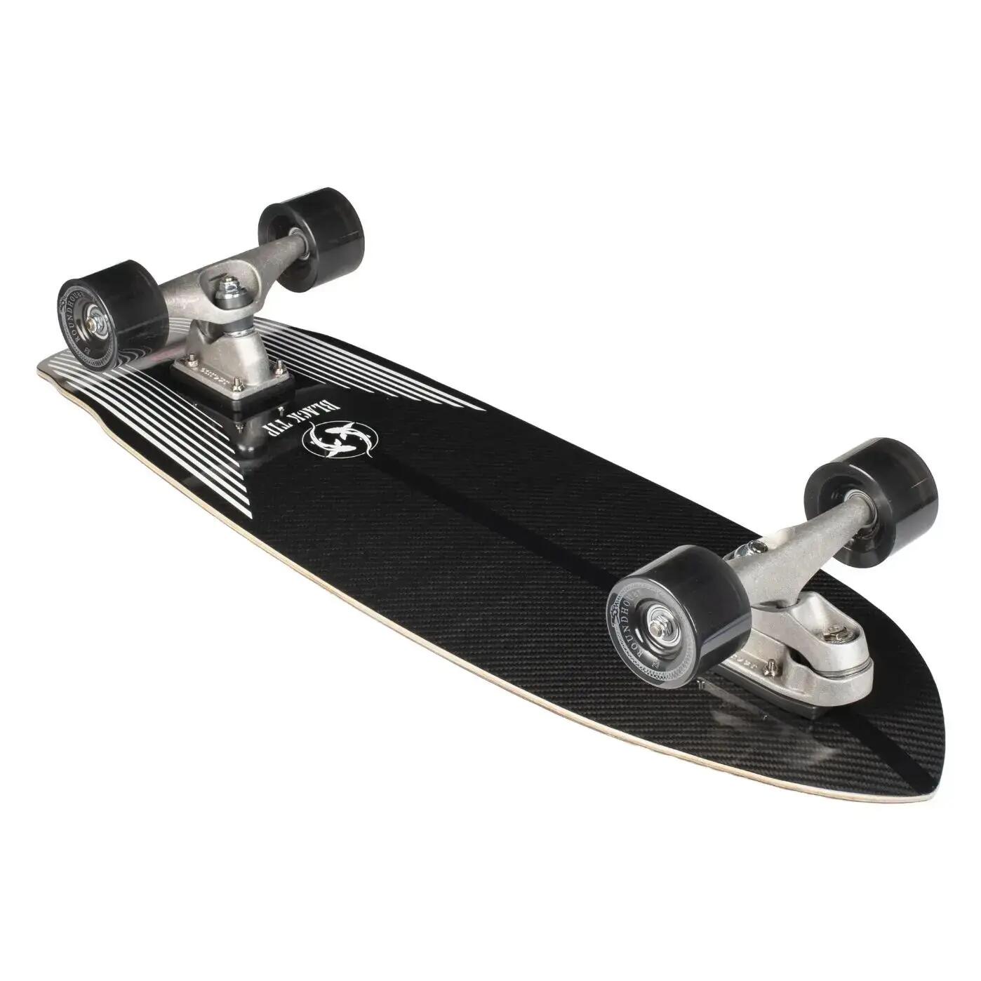 Complete Black Tip Carbon C7 - Skateboard en Carbone - 32" - Noir - Idéal 6/6
