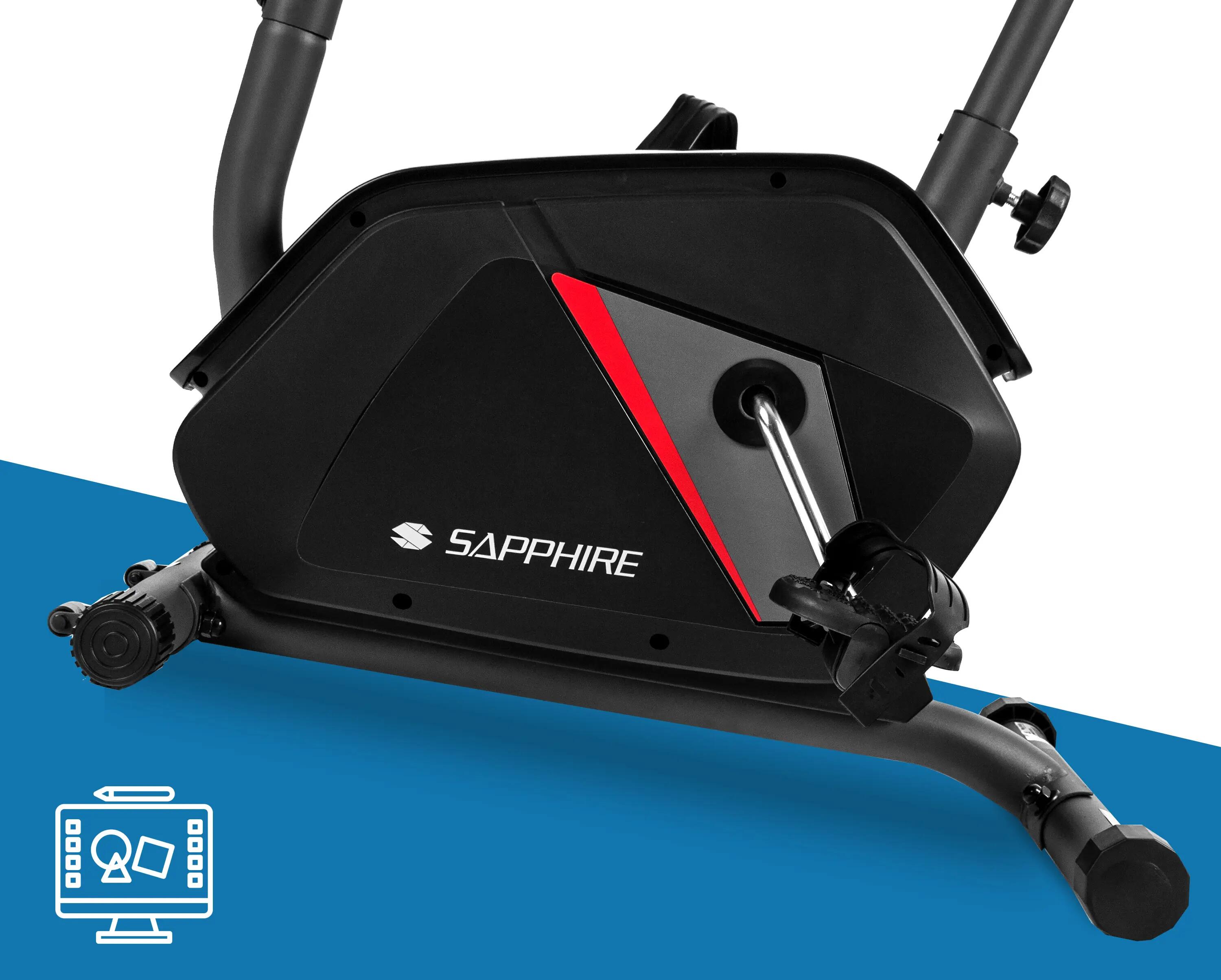 Rower stacjonarny magnetyczny Sapphire SG-320B Colt Bluetooth Aplikacje koło 7kg 9/13