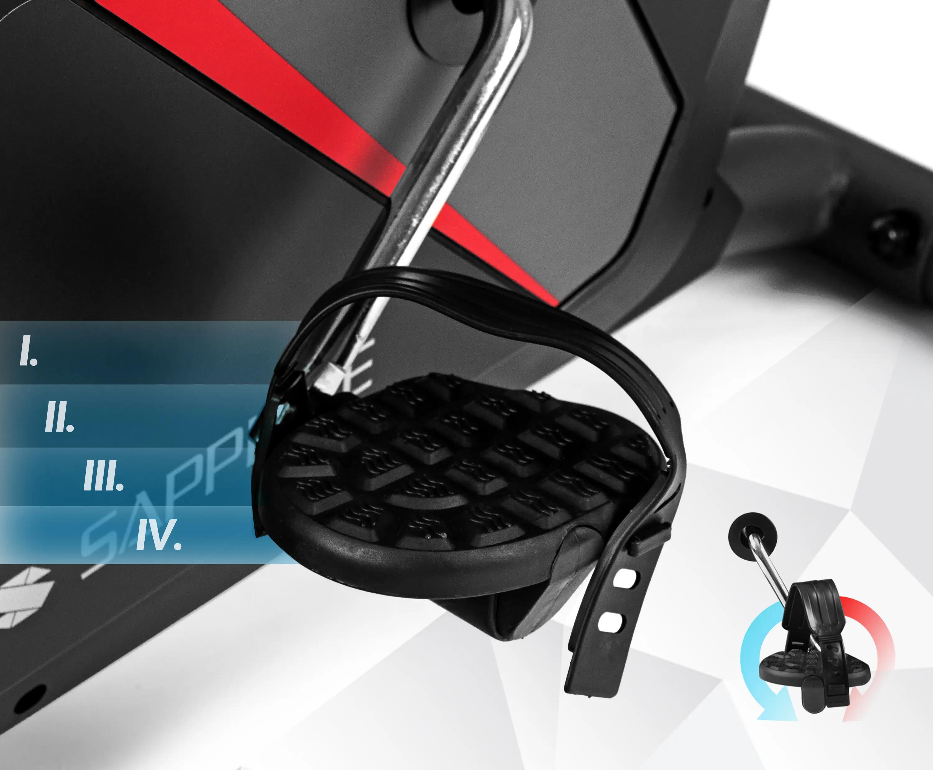 Rower stacjonarny magnetyczny Sapphire SG-320B Colt Bluetooth Aplikacje koło 7kg 6/13