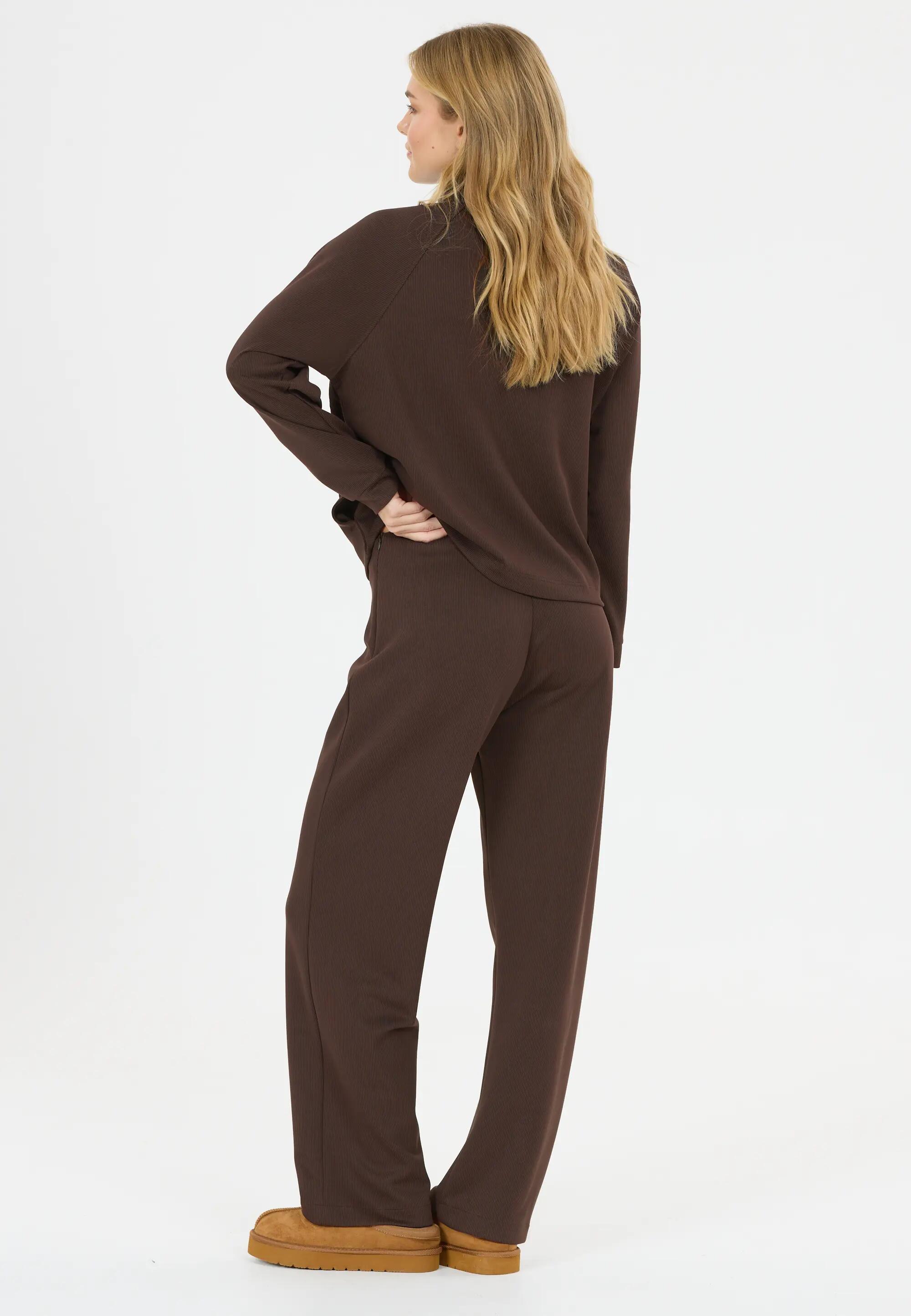 athlecia Franye W Pantalón mujer en tejido elástico – 1294 Chocolate Torte 5/8