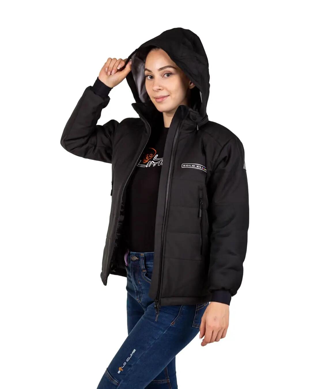 Chaqueta de Montaña Térmica, Impermeable y Cortaviento Aspen Mujer Negro 5/5