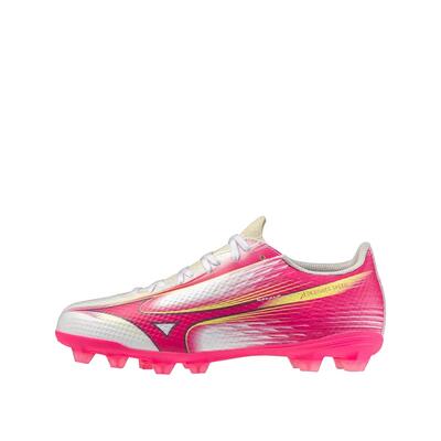 Voetbalschoenen mizuno alpha iii sélection fg kindwit/paarse fuchsia