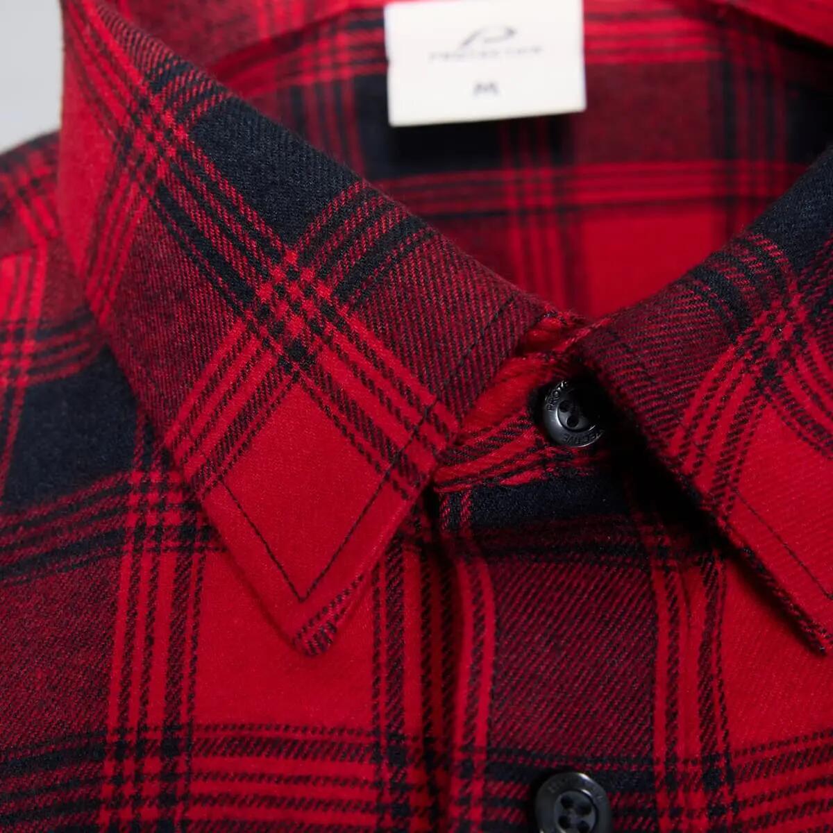 Chemise en flanelle décontractée pour hommes P - R.O.D Checker rouge à carreaux 8/15