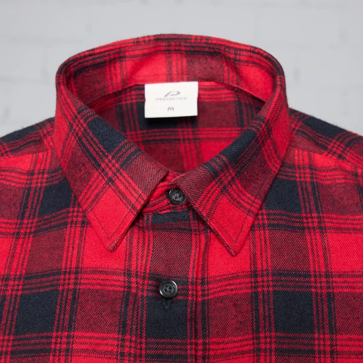 Chemise en flanelle décontractée pour hommes P - R.O.D Checker rouge à carreaux 4/15