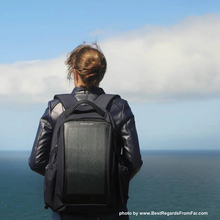 Sunslice "Zenith" Solar-Rucksack mit 8W Batterieladegerät 4/7