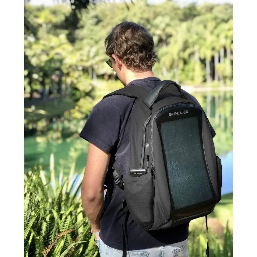 Sunslice "Zenith" Solar-Rucksack mit 8W Batterieladegerät 3/7
