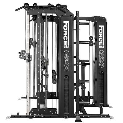 Lat row station-upgrade - krachttraining - force usa g20 v2 - 130 kg - zwart