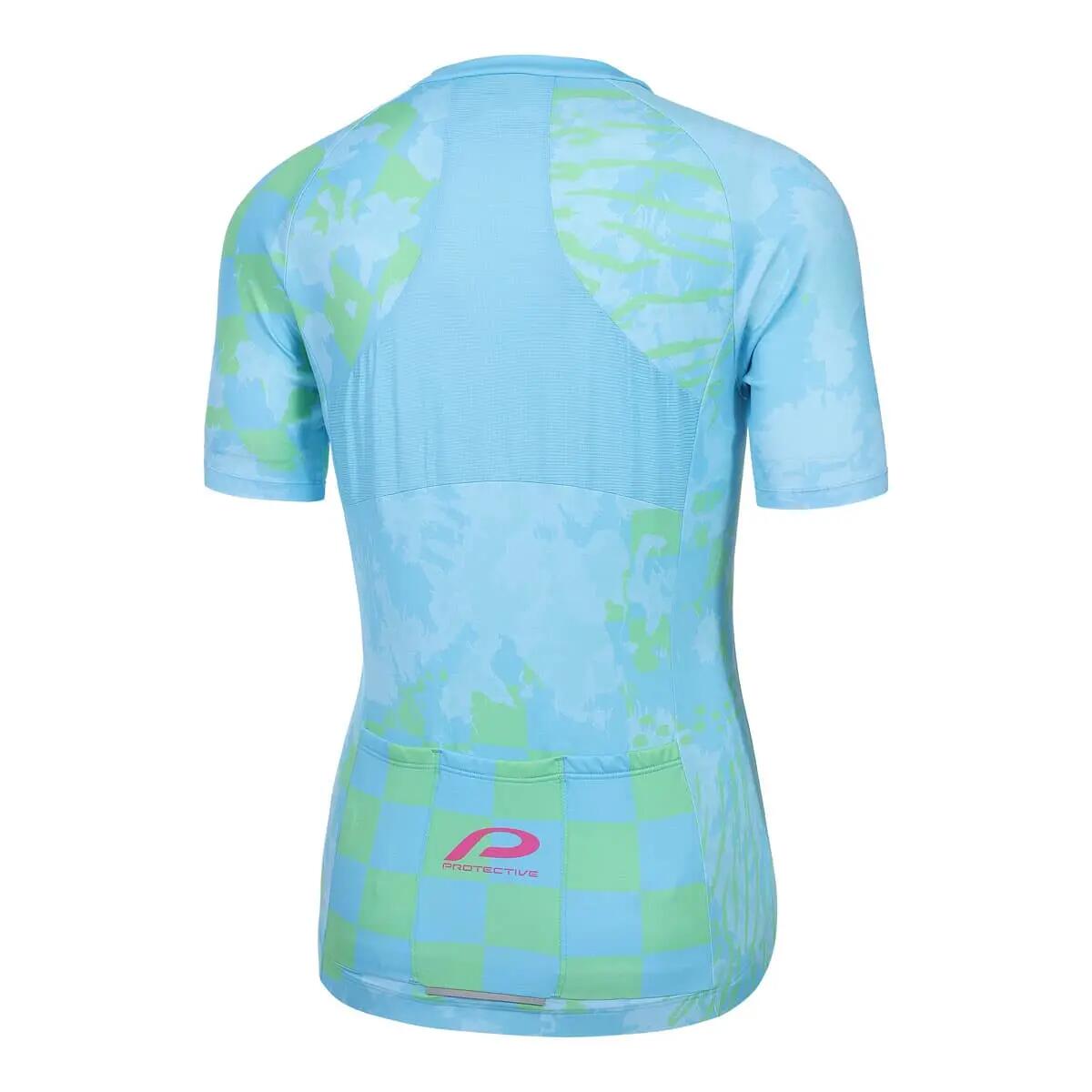 Fietsshirt korte mouw fiets P-Blueberry 4/15