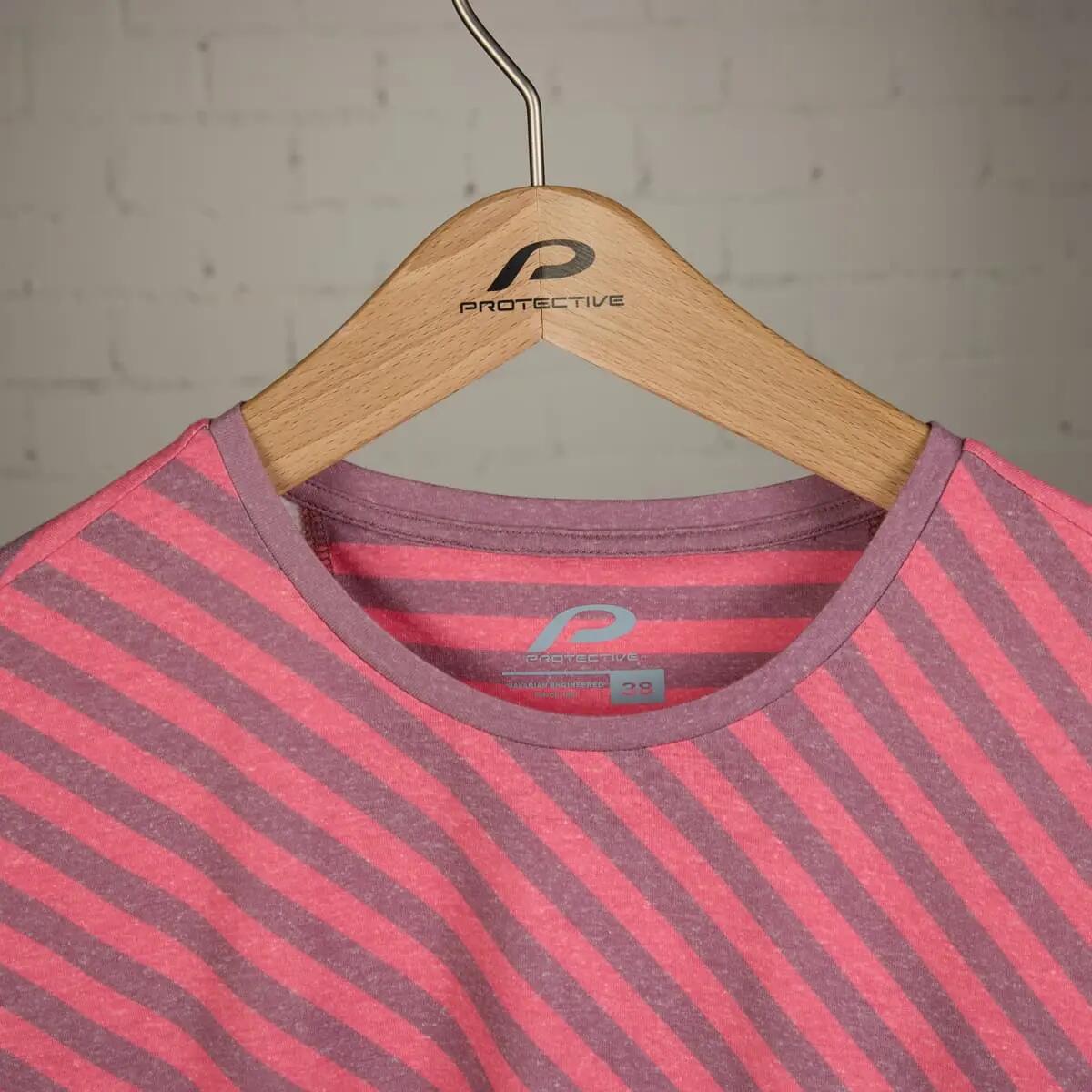Damen Kurzarmshirt P-Green Grass W flieder - Bike&Active 9/15